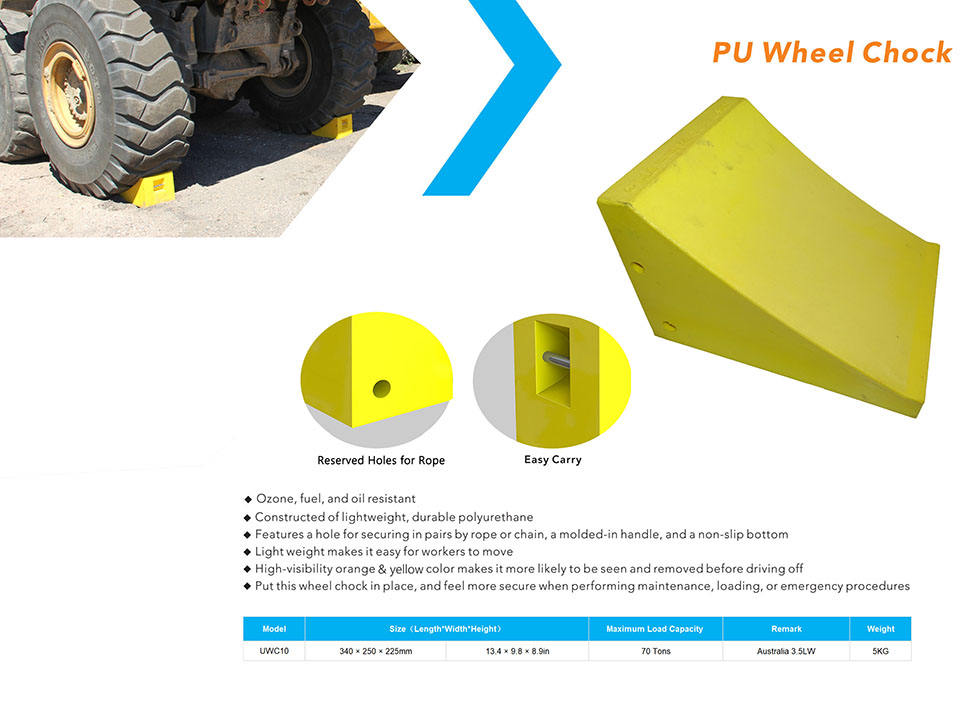 URETHANE WHEEL CHOCK